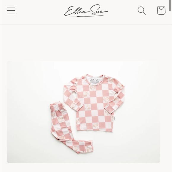 NWT Ellie Sue Disney Minnie Mouse Bamboo Pj Set Size 3T - Picture 3 of 4